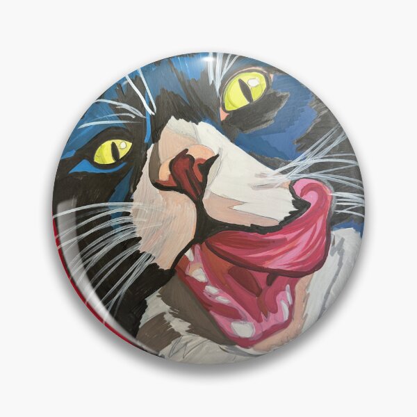 Item preview, Playful Tuxedo Cat Portrait designed and sold by xRoarAndPawArtx.