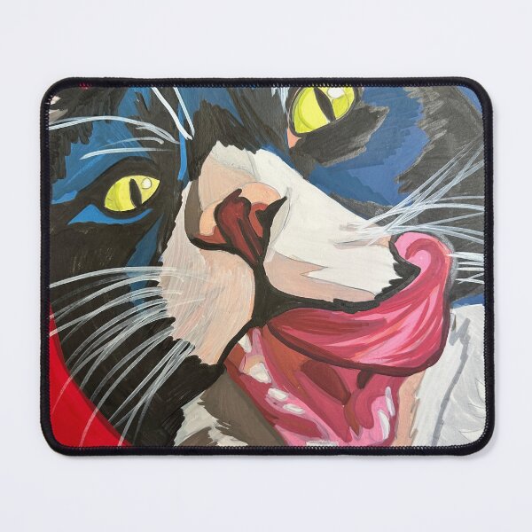Item preview, Playful Tuxedo Cat Portrait designed and sold by xRoarAndPawArtx.