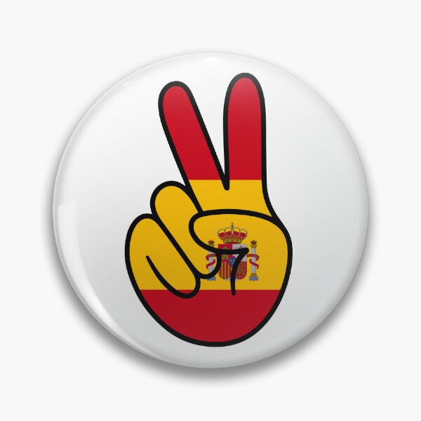 Item preview, Spain Flag Peace Hand Sign designed and sold by teeperfect.