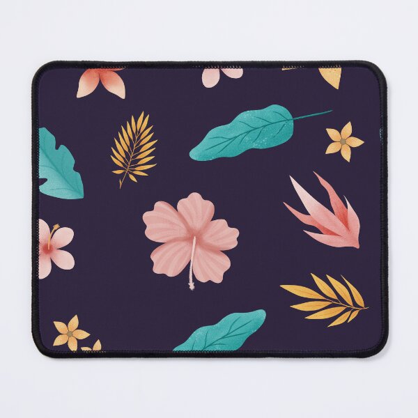 Item preview, Tropical Hibiscus Floral Seamless Pattern Botanical Illustration designed and sold by StoriesInGrain.