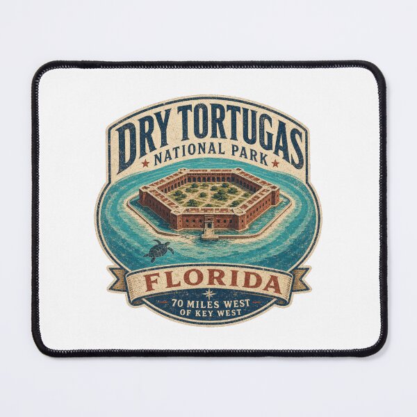 Item preview, Dry Tortugas National Park Vintage Travel Badge Fort Jefferson Florida Keys Souvenir designed and sold by The Junto Shop.