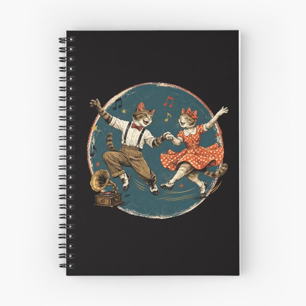 Item preview, Dancing Cats Swing Dance Lindy Hop Vintage Design designed and sold by SANADART.