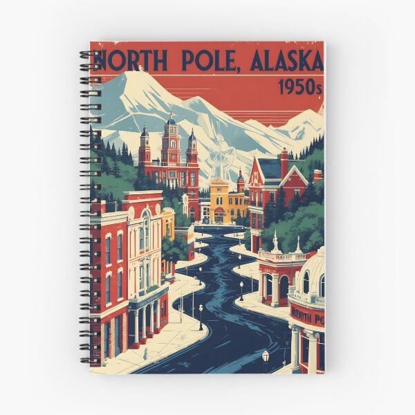 Item preview, North Pole Alaska 1950s USA Vintage Travel Tourism designed and sold by TravelersGems.
