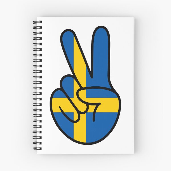 Item preview, Sweden Flag Peace Hand Sign designed and sold by teeperfect.