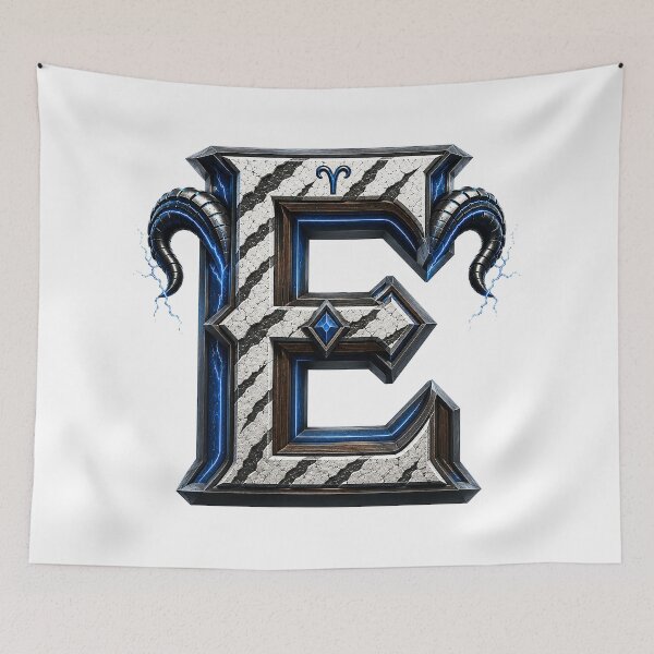 Aperçu de l'œuvre Ramstrike Earthforge Letter E créée et vendue par BlissBlvdShop.