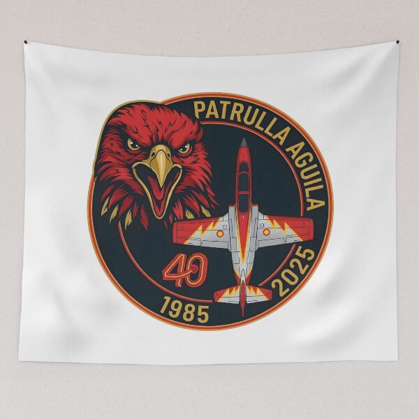 Item preview, Spanish Air Force Patrulla Águila 40th Anniversary Commemorative Patch designed and sold by CharlieDesings.