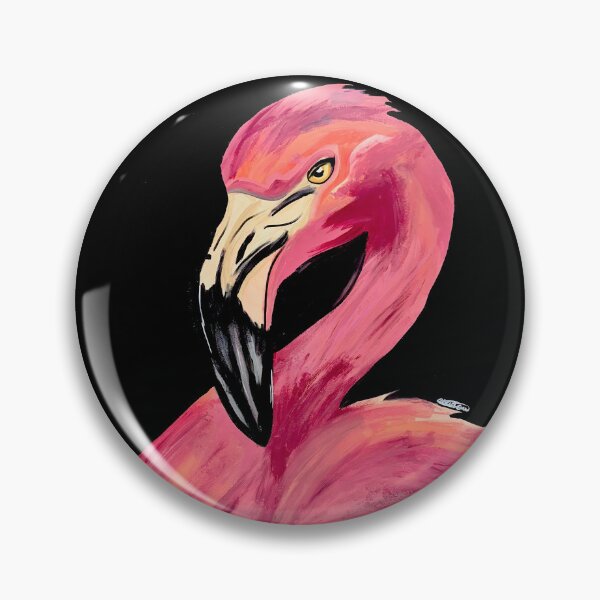 Item preview, Pink Flamingo Portrait designed and sold by xRoarAndPawArtx.