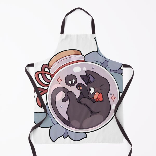 Item preview, Cute kawaii art cat [[kiki's]] on -%[ghiblis]%- jar aways dragon designed and sold by arcaneaeri.