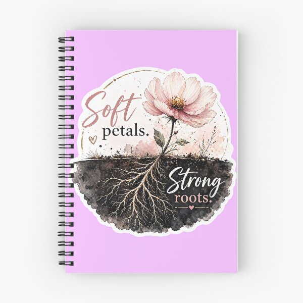 Item preview, Soft Petals Strong Roots - Botanical Watercolor Flower Sticker designed and sold by Scro-Ciob-Shop.