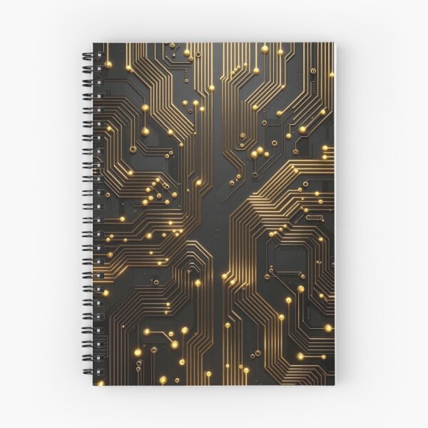 Item preview, Luxury Metallic Gold Circuit Board Seamless Pattern designed and sold by HuNDefii.