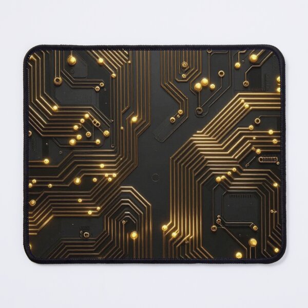 Item preview, Luxury Metallic Gold Circuit Board Seamless Pattern designed and sold by HuNDefii.
