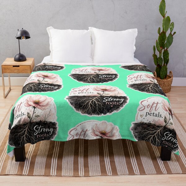 Item preview, Soft Petals Strong Roots - Botanical Watercolor Flower Sticker designed and sold by Scro-Ciob-Shop.