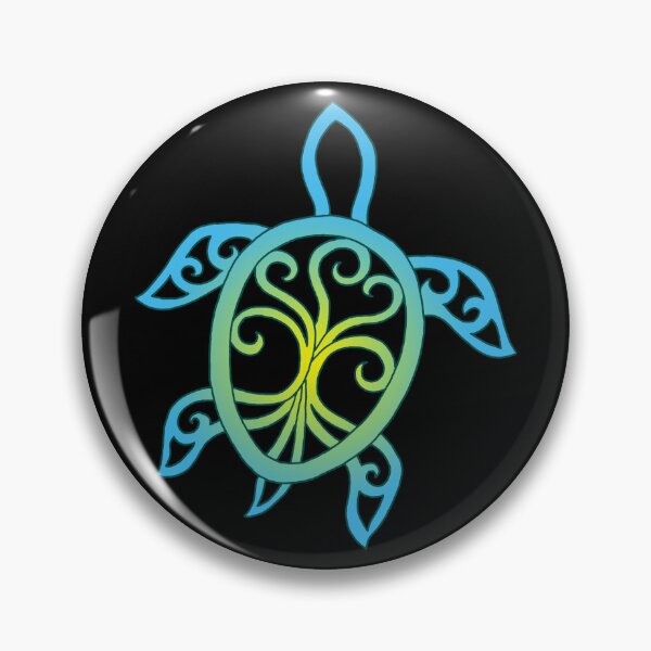 Item preview, Blue and yellow mandala sea turtle designed and sold by Lagueny.