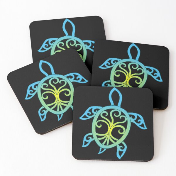 Item preview, Blue and yellow mandala sea turtle designed and sold by Lagueny.