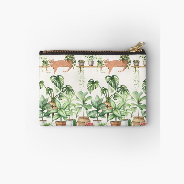 Item preview, Cozy Houseplant Cat Art | Ginger Tabby Botanical Illustration | Plant Lover Gift designed and sold by akneeland603.