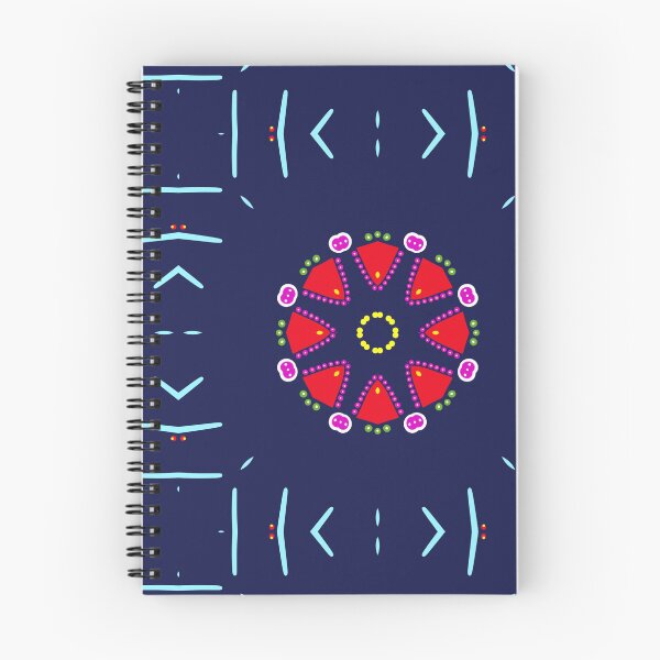 Item preview, Navy Symmetrical Kaleidoscope Geometric Starburst designed and sold by Tinsleybluebell.