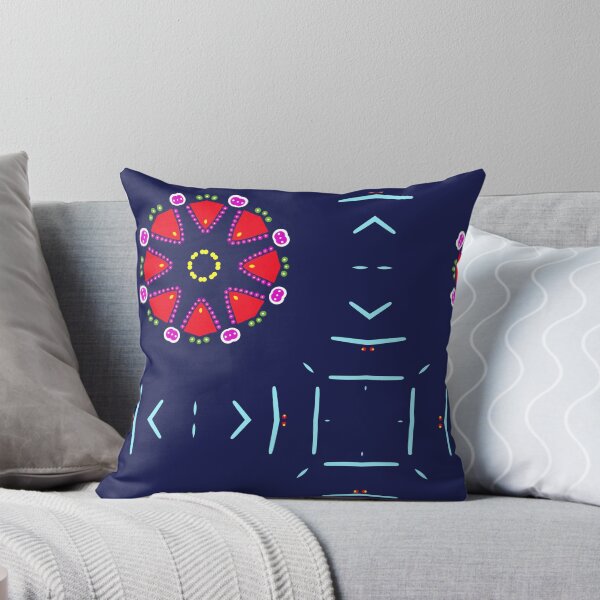Item preview, Navy Symmetrical Kaleidoscope Geometric Starburst designed and sold by Tinsleybluebell.