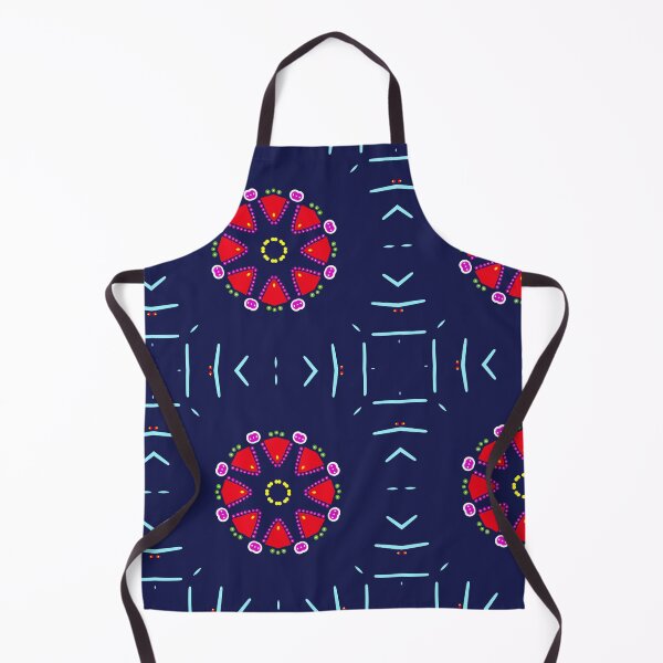 Item preview, Navy Symmetrical Kaleidoscope Geometric Starburst designed and sold by Tinsleybluebell.