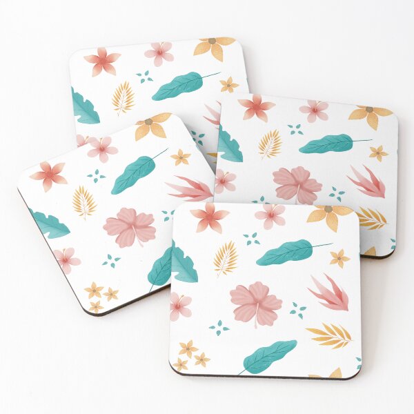 Item preview, Copy of Tropical Hibiscus Floral Seamless Pattern with accents  designed and sold by StoriesInGrain.