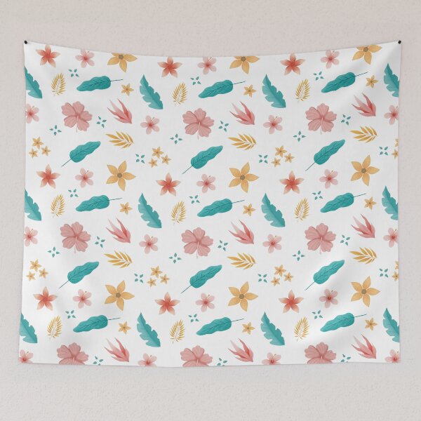 Item preview, Copy of Tropical Hibiscus Floral Seamless Pattern with accents  designed and sold by StoriesInGrain.