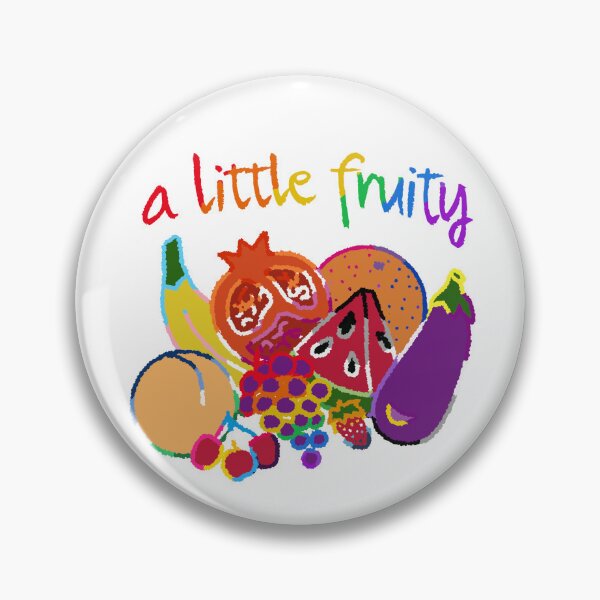 Item preview, A Little Fruity (Pride Colors) (Resized for 2026!) designed and sold by PrideofDragons.