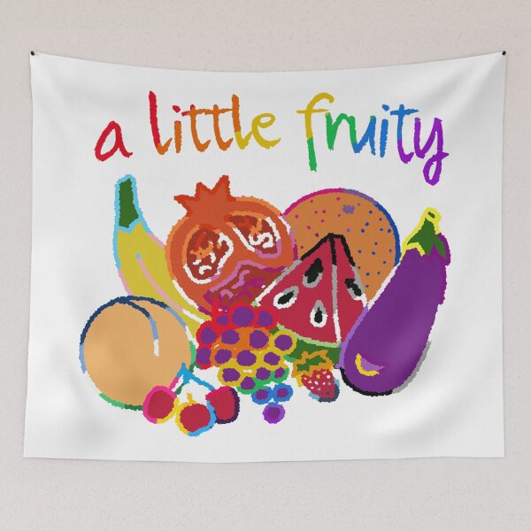 Item preview, A Little Fruity (Pride Colors) (Resized for 2026!) designed and sold by PrideofDragons.