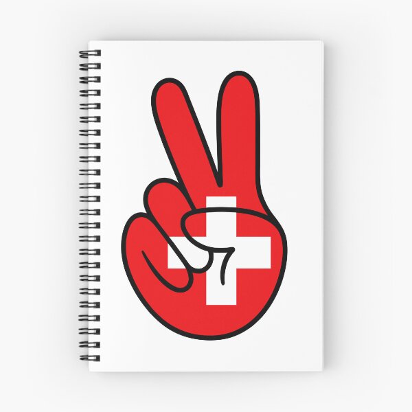 Item preview, Switzerland Flag Peace Hand Sign designed and sold by teeperfect.