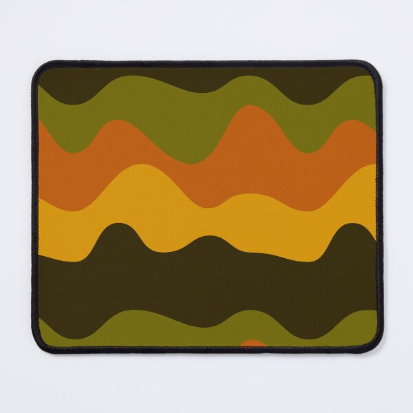 Item preview, Retro Wave Pattern | Olive Orange Mustard 70s Abstract Seamless designed and sold by Dino-Lune.