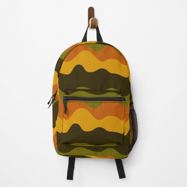 Item preview, Retro Wave Pattern | Olive Orange Mustard 70s Abstract Seamless designed and sold by Dino-Lune.