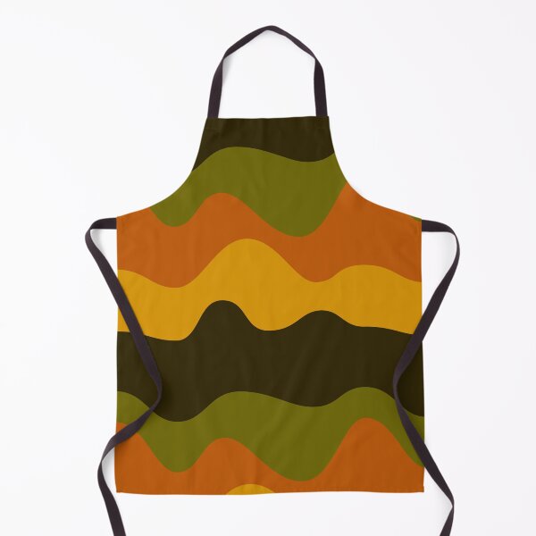 Item preview, Retro Wave Pattern | Olive Orange Mustard 70s Abstract Seamless designed and sold by Dino-Lune.