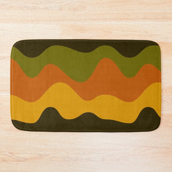 Item preview, Retro Wave Pattern | Olive Orange Mustard 70s Abstract Seamless designed and sold by Dino-Lune.