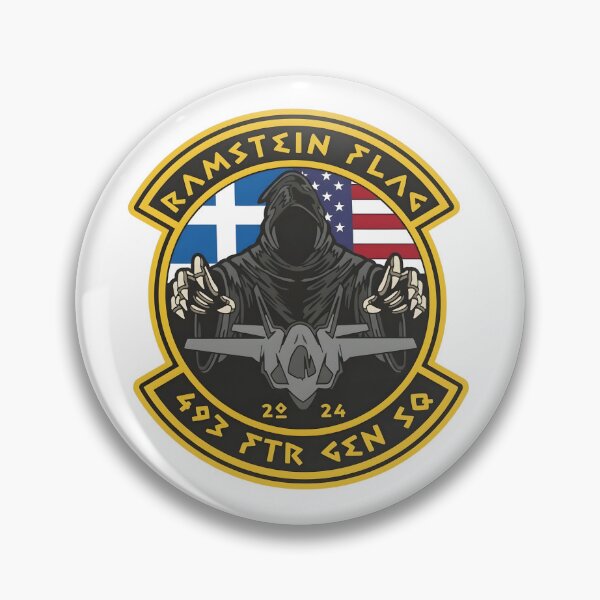 Item preview, NATO Ramstein Flag 2024 493rd Fighter Generation Squadron Commemorative Patch designed and sold by CharlieDesings.