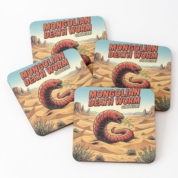 Item preview, Mongolian Death Worm Cryptid – Horror Comic Design designed and sold by redsharkuk.