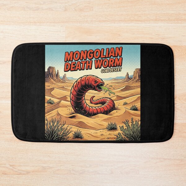 Item preview, Mongolian Death Worm Cryptid – Horror Comic Design designed and sold by redsharkuk.