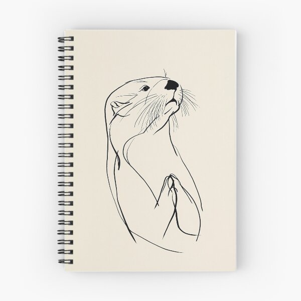 Item preview, Minimalist Otter Line Drawing designed and sold by lautir.