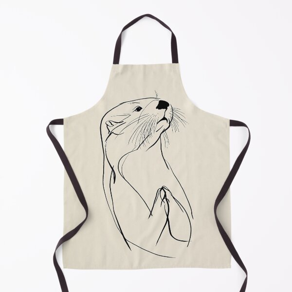 Item preview, Minimalist Otter Line Drawing designed and sold by lautir.