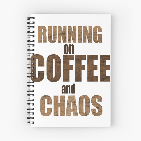 Item preview, Running on Coffee and Chaos designed and sold by BrewMood Studio.