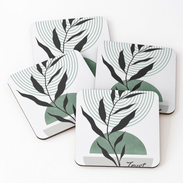 Item preview, Minimalist Boho Trust Quote Botanical Line Art designed and sold by NNCollection.