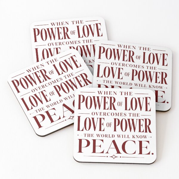 Item preview, When the Power of Love Overcomes - Peace Quote Typography designed and sold by ShineEyePirate.