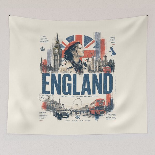 Item preview, England Vintage Design | History, Tradition & Culture designed and sold by AtuqStudio.