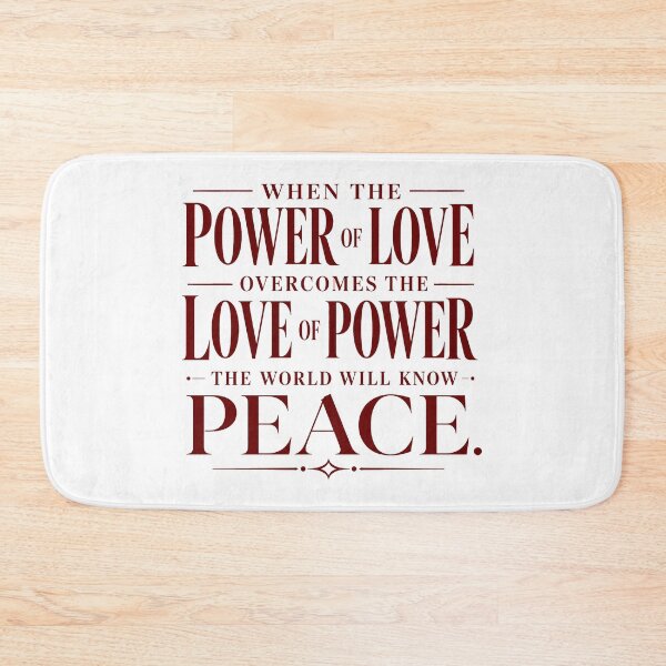 Item preview, When the Power of Love Overcomes - Peace Quote Typography designed and sold by ShineEyePirate.