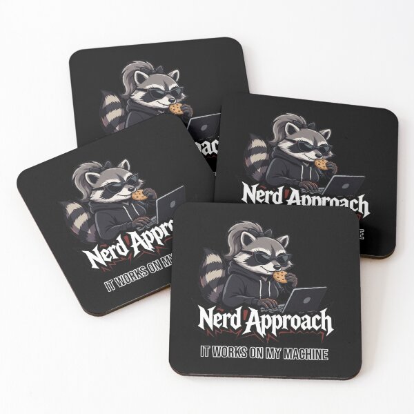 Item preview, Female Coder Raccoon, It Works On My Machine designed and sold by NerdApproach.