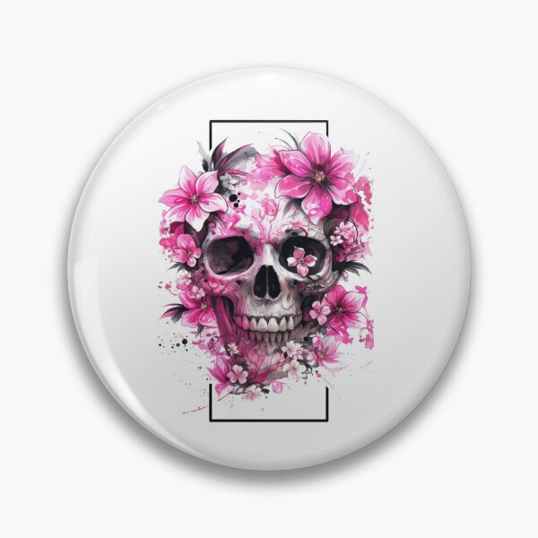 Item preview, Skull With Flowers designed and sold by Ufeniksa.