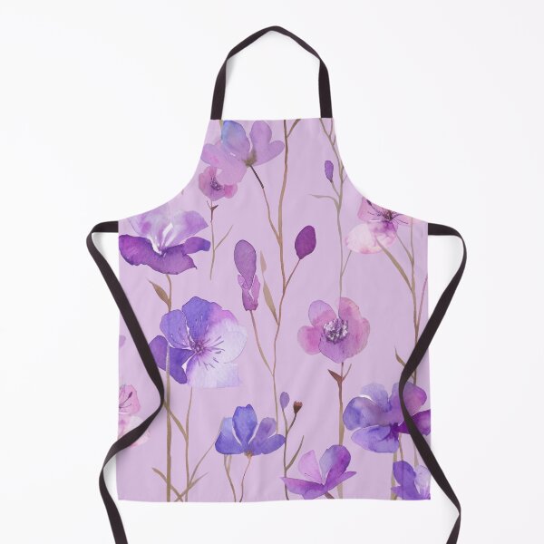 Item preview, Purple Watercolor Wildflower Seamless Pattern designed and sold by minbadesign.