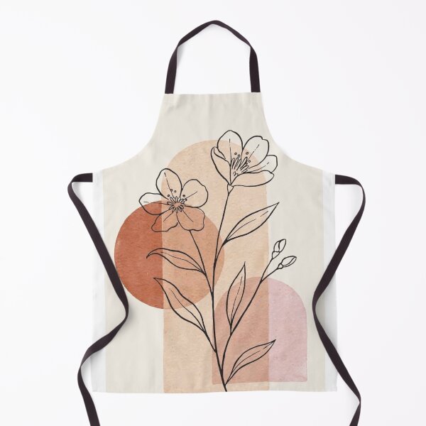 Item preview, Boho Minimalist Floral Line Art Terracotta designed and sold by NNCollection.