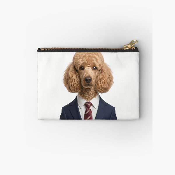 Item preview, The Consultant — Beige Poodle in a Business Suit  designed and sold by CanaryVibesArt.
