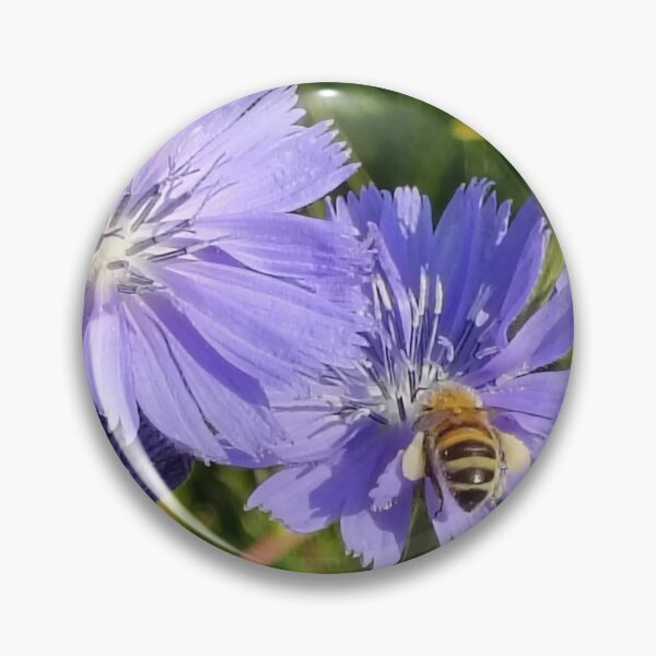 Item preview, A bee on a blue flower designed and sold by Elektra9.