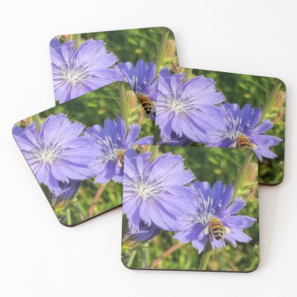 Item preview, A bee on a blue flower designed and sold by Elektra9.
