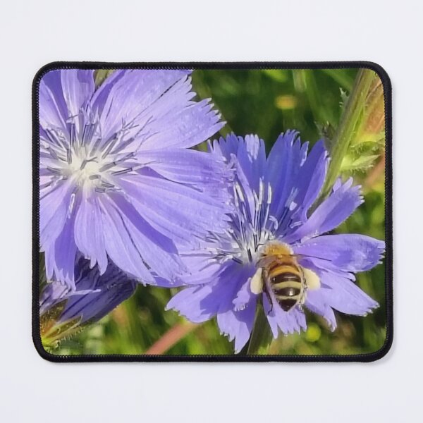 Item preview, A bee on a blue flower designed and sold by Elektra9.