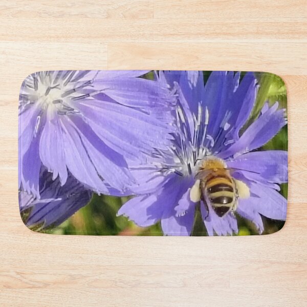 Item preview, A bee on a blue flower designed and sold by Elektra9.